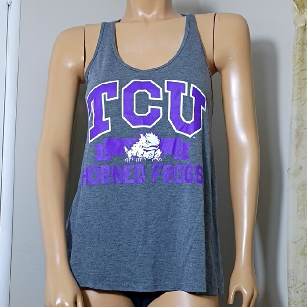 Champion Gray and Purple Muscle Tee